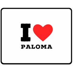 I Love Paloma Two Sides Fleece Blanket (medium) by ilovewhateva