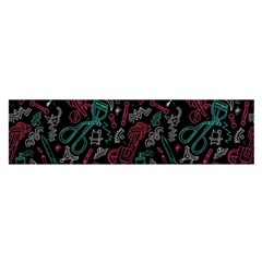 Abstract Pattern Oblong Satin Scarf (16  X 60 ) by Salman4z