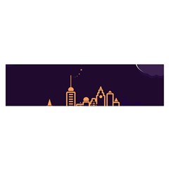 Skyscraper Town Urban Towers Oblong Satin Scarf (16  X 60 ) by Salman4z