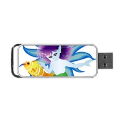 Mermaid Fantasy Undersea Merman Portable Usb Flash (two Sides) by Salman4z