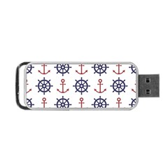 Nautical Seamless Pattern Portable Usb Flash (two Sides) by Salman4z