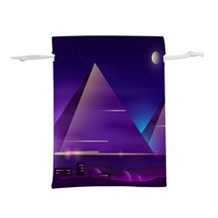 Egyptian-pyramids-night-landscape-cartoon Lightweight Drawstring Pouch (m) by Salman4z
