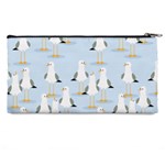 Cute-seagulls-seamless-pattern-light-blue-background Pencil Case Back