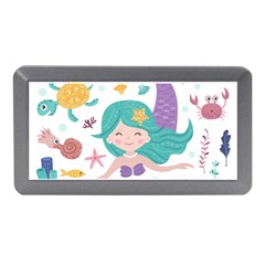 Set-cute-mermaid-seaweeds-marine-inhabitants Memory Card Reader (mini) by Salman4z