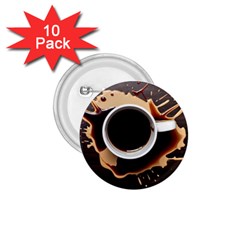 Coffee Cafe Espresso Drink Beverage 1 75  Buttons (10 Pack) by Ravend