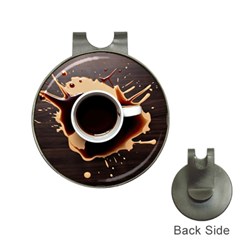 Coffee Cafe Espresso Drink Beverage Hat Clips With Golf Markers by Ravend