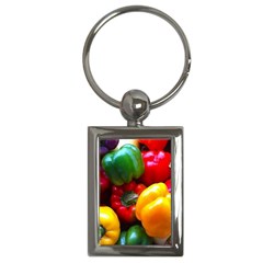 Colorful Capsicum Key Chain (rectangle) by Sparkle