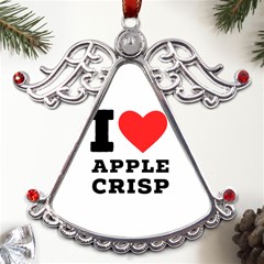 I Love Apple Crisp Metal Angel With Crystal Ornament by ilovewhateva