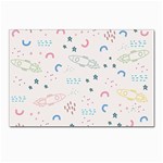 Spaceship Pattern Star Postcards 5  x 7  (Pkg of 10) Front
