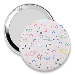 Spaceship Pattern Star 3  Handbag Mirrors by danenraven