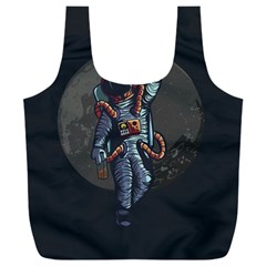 Illustration-drunk-astronaut Full Print Recycle Bag (xxxl) by Salman4z