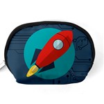 Rocket-with-science-related-icons-image Accessory Pouch (Medium) Back