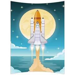 Space-exploration-illustration Back Support Cushion by Salman4z