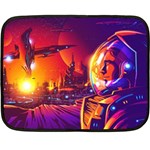 Far-future-human-colonization Two Sides Fleece Blanket (Mini) 35 x27  Blanket Front