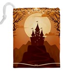 Beautiful-castle Drawstring Pouch (5XL) Back