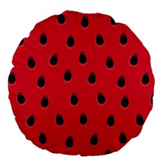 Seamless-watermelon-surface-texture Large 18  Premium Round Cushions by Salman4z