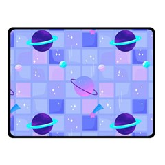 Seamless-pattern-pastel-galaxy-future Fleece Blanket (small) by Salman4z