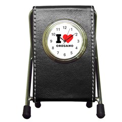 I Love Oregano Pen Holder Desk Clock by ilovewhateva