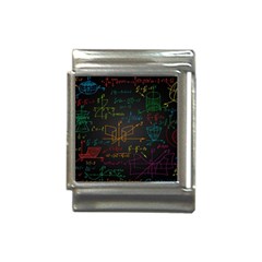 Mathematical-colorful-formulas-drawn-by-hand-black-chalkboard Italian Charm (13mm) by Salman4z