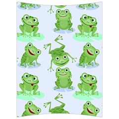 Cute-green-frogs-seamless-pattern Back Support Cushion by Salman4z