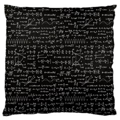 Math-equations-formulas-pattern Standard Premium Plush Fleece Cushion Case (two Sides) by Salman4z