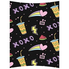 Cute-girl-things-seamless-background Back Support Cushion by Salman4z
