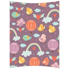 Cute-seamless-pattern-with-doodle-birds-balloons Back Support Cushion by Salman4z