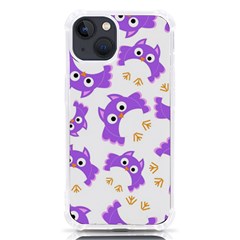 Purple-owl-pattern-background Iphone 13 Tpu Uv Print Case by Salman4z