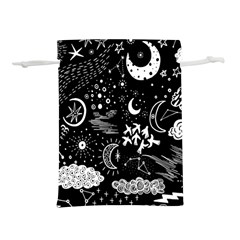 Vector-set-sketch-drawn-with-space Lightweight Drawstring Pouch (m) by Salman4z