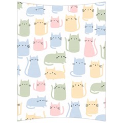 Cute-cat-colorful-cartoon-doodle-seamless-pattern Back Support Cushion by Salman4z