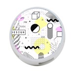 Graphic-design-geometric-background 4-Port USB Hub (Two Sides) Front