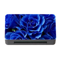 Blue Roses Flowers Plant Romance Blossom Bloom Nature Flora Petals Memory Card Reader With Cf by pakminggu