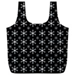 Snowflakes Background Pattern Full Print Recycle Bag (XXL) Back