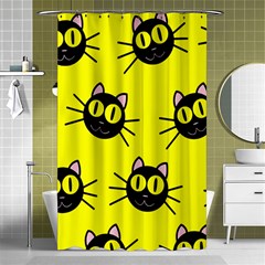 Cats Heads Pattern Design Shower Curtain 48  X 72  (small)  by pakminggu