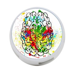 Brain Mind Psychology Idea Hearts 4-port Usb Hub (two Sides) by pakminggu