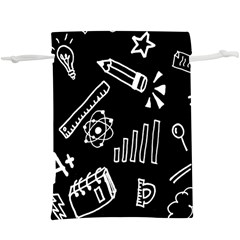 Knowledge Drawing Education Science Lightweight Drawstring Pouch (xl) by pakminggu