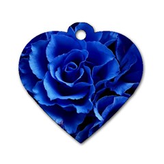 Roses Flowers Plant Romance Dog Tag Heart (two Sides) by pakminggu