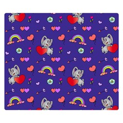 Texture Seamless Digital Scrapbooking Decorative Two Sides Premium Plush Fleece Blanket (small) by pakminggu