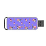 Art Pattern Design Seamless Scrapbooking Portable USB Flash (One Side) Front