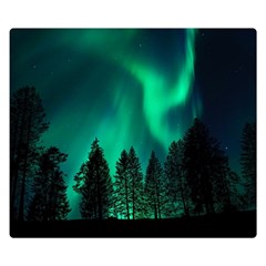 Aurora Northern Lights Phenomenon Atmosphere Sky Two Sides Premium Plush Fleece Blanket (small) by pakminggu