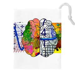 Brain Cerebrum Biology Abstract Drawstring Pouch (5xl) by pakminggu