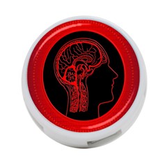Artificial Intelligence Brain Think 4-port Usb Hub (two Sides) by pakminggu