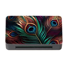 Peacock Feathers Nature Feather Pattern Memory Card Reader With Cf by pakminggu