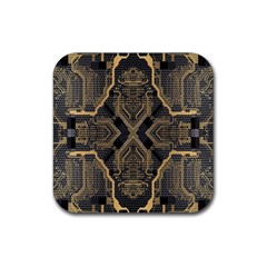 Brain Technology Data Digital Rubber Coaster (square) by pakminggu