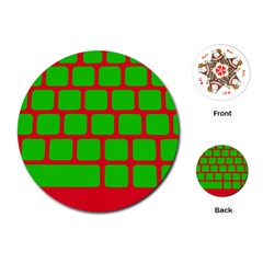 Keyboard Keys Computer Input Pc Playing Cards Single Design (round) by danenraven