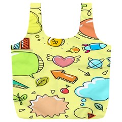 Cute Sketch Child Graphic Funny Full Print Recycle Bag (xxxl) by danenraven