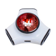 Pattern Structure Light Patterns 3-port Usb Hub by danenraven