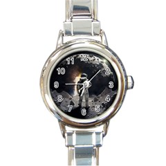 Astronaut Space Walk Round Italian Charm Watch by danenraven