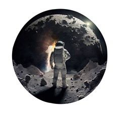 Astronaut Space Walk Mini Round Pill Box by danenraven
