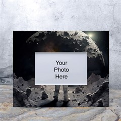 Astronaut Space Walk White Tabletop Photo Frame 4 x6  by danenraven